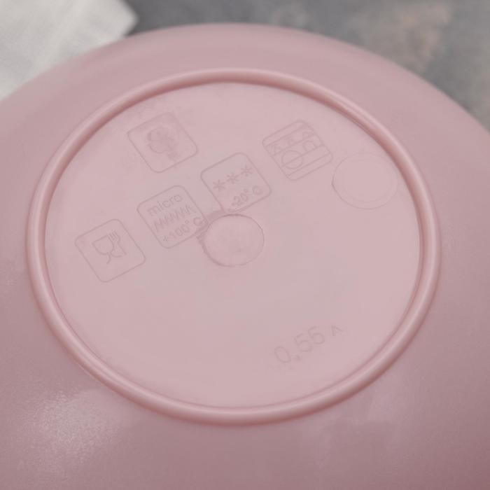 Салатник с крышкой Plastic Centre Galaxy, 550 мл, пластик, МИКС