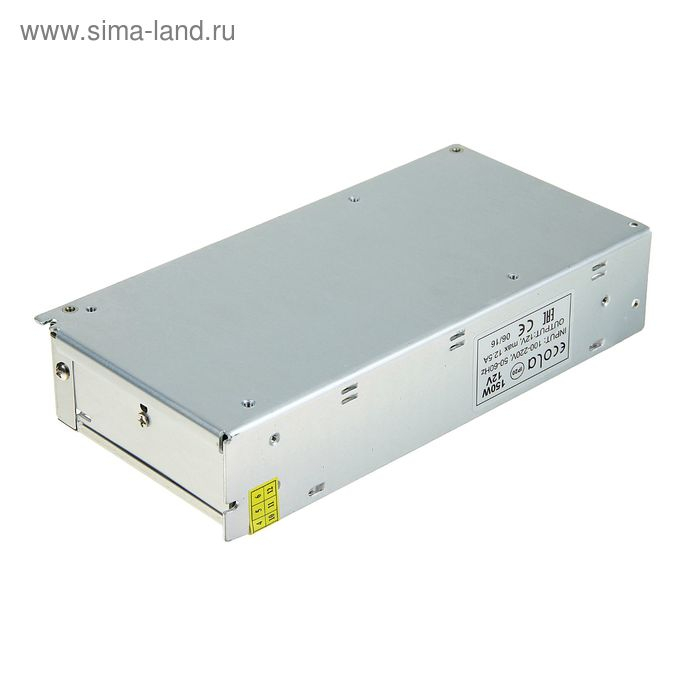 Блок питания Ecola для светодиодной ленты 12 В, 150 Вт, IP20 Блок питания Ecola для светодиодной ленты 12 В, 150 Вт, IP20