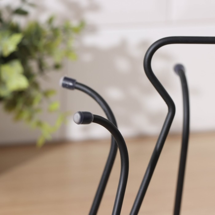 Подставка для стаканов Доляна, 20&times;20&times;18 см, цвет чёрный