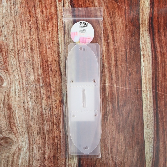 Набор лекал для подпряжника, 40 мм &times; 14 см, 3 шт, цвет прозрачный