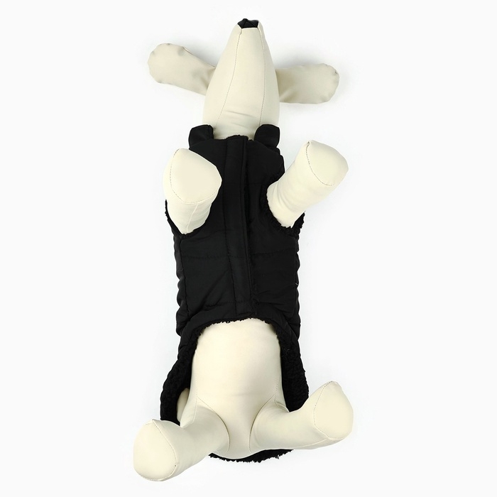 Одежда для собак. Куртка зимняя &laquo;Тёплая зима&raquo;, чёрная, размер XL