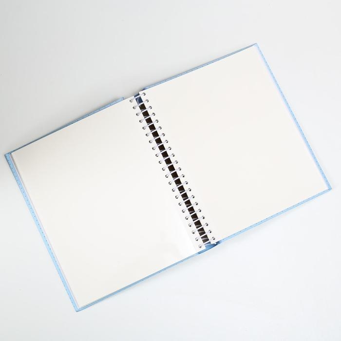 Фотоальбом магнитный 20 листов "Для малыша" в горошек