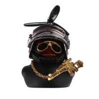 Утка с пропеллером черная, шлем хром Утка с пропеллером черная, шлем хром