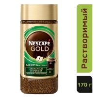 Кофе растворимый Nescafe Gold Aroma Intenso, 170 г Кофе растворимый Nescafe Gold Aroma Intenso, 170 г