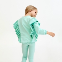 Свитшот для девочки KAFTAN "Basic line" размер 32 (110-116), цвет мята Свитшот для девочки KAFTAN "Basic line" размер 32 (110-116), цвет мята