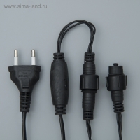 Гирлянда «Нить» 10 м, IP65, УМС, тёмная нить, 100 LED, свечение синее, 220 В Гирлянда «Нить» 10 м, IP65, УМС, тёмная нить, 100 LED, свечение синее, 220 В