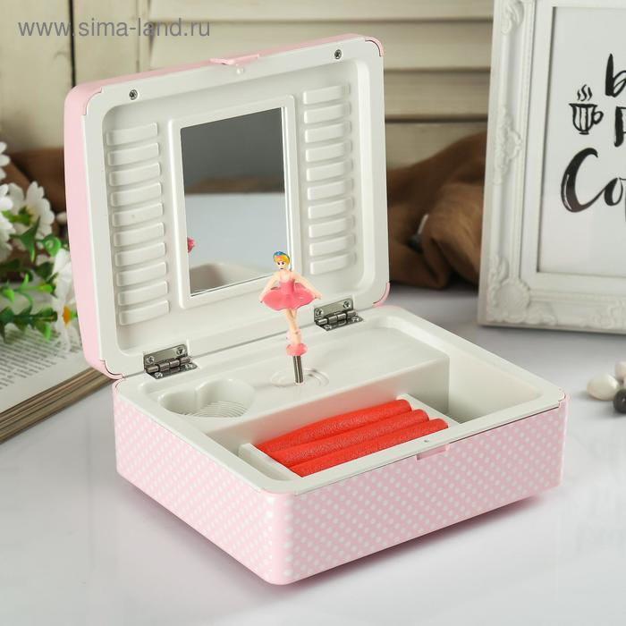 Шкатулка музыкальная механическая "Мишки с запиской" 15х12х7 см