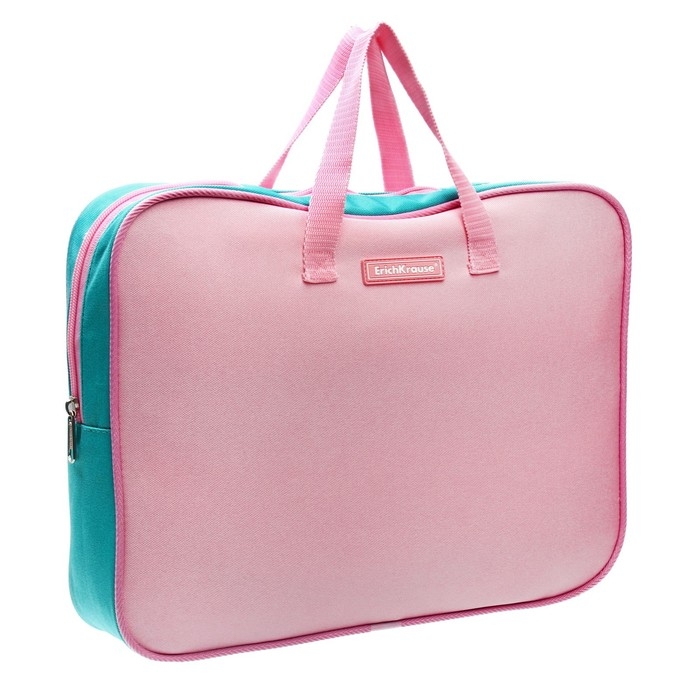 Папка с ручками текстильная А4, 360 х 290 х 70 мм, Erich Krause Pastel Rose, пастельная/розовая, 54676 Папка с ручками текстильная А4, 360 х 290 х 70 мм, Erich Krause Pastel Rose, пастельная/розовая, 54676