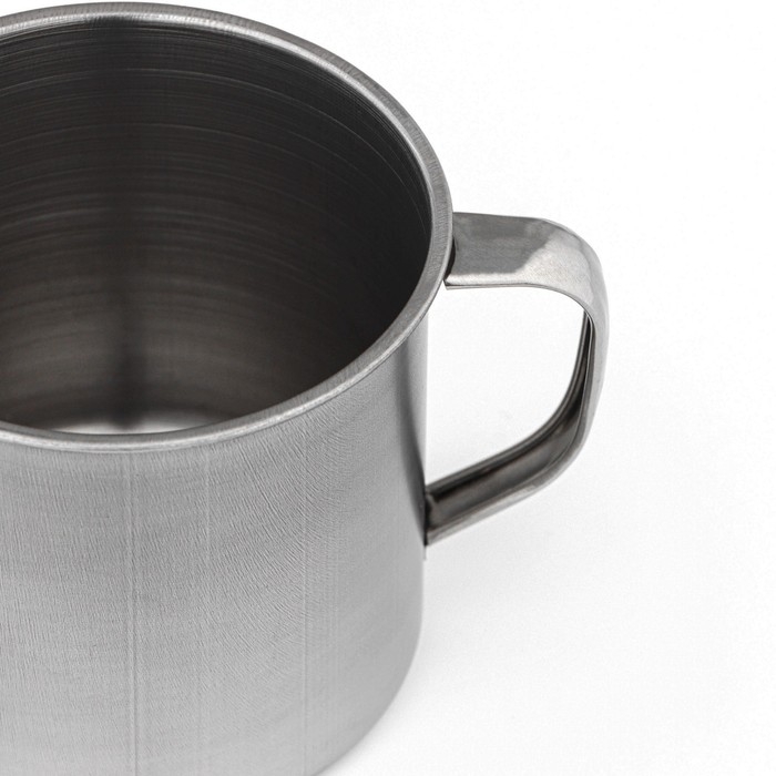 Кружка Доляна &laquo;Мэйли&raquo;, 550 мл, d=9.5 см, толщина 0.33 мм, нержавеющая сталь, хромированная
