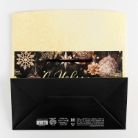 Пакет-коробка &laquo;Новогодняя ночь&raquo;, 28 х 20 х 13 см, Новый год