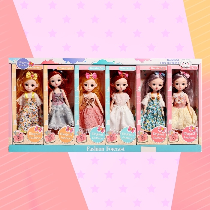 Кукла шарнирная &laquo;Цветочный стиль&raquo;, МИКС