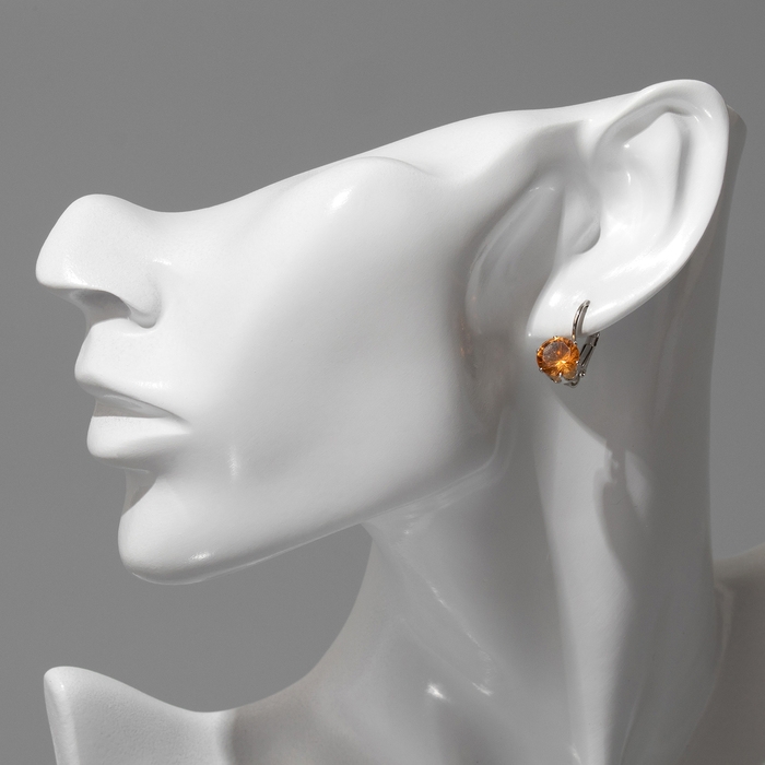 Серьги со стразами «Конфетти» каникулы круг, цвет МИКС в серебре Серьги со стразами «Конфетти» каникулы круг, цвет МИКС в серебре