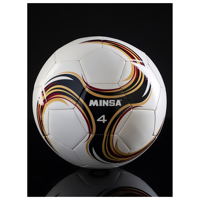 Футбольный мяч MINSA Futsal, машинная сшивка, 32 панели, р. 4, PU