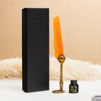 Набор подарочный 3в1 "Реликвия": перьевая ручка, чернила, наконечники, оранжевый Набор подарочный 3в1 "Реликвия": перьевая ручка, чернила, наконечники, оранжевый