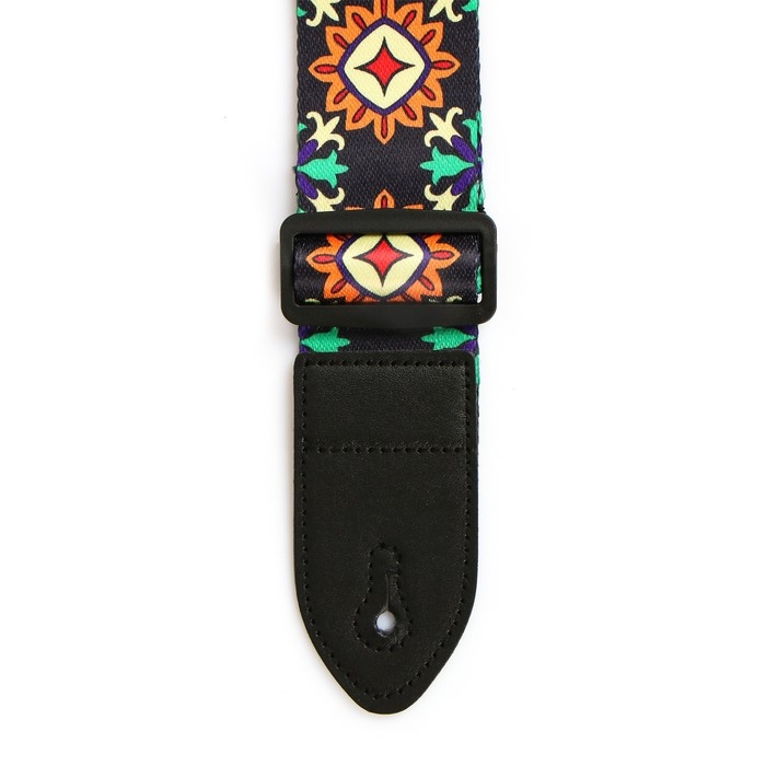 Ремень для гитары Music Life, 60-117х5 см, орнамент