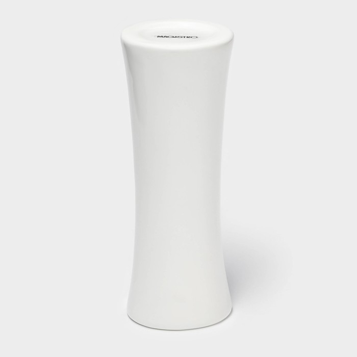 Ваза для цветов фарфоровая Magistro &laquo;Бланш&raquo;, 7,7&times;18,5 см, цвет белый