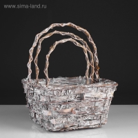 Набор корзин &laquo;Корзиночка&raquo;, 3 шт: 25&times;25&times;14/32 см, 20&times;20&times;14/29 см, 15&times;15&times;12/25 см