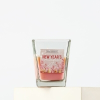 Свеча новогодняя &laquo;Новогодняя магия&raquo;, на Новый год, аромат мед+грейпфрут, 6,8 х 8 см