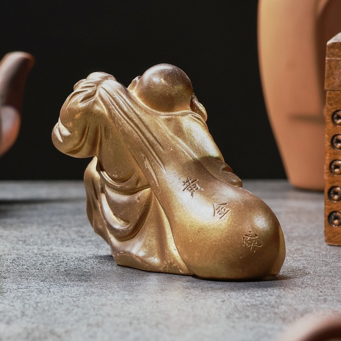 Фигурка для чайной церемонии - хамелеон Фигурка для чайной церемонии - хамелеон "Хотэй" 13х4х9см