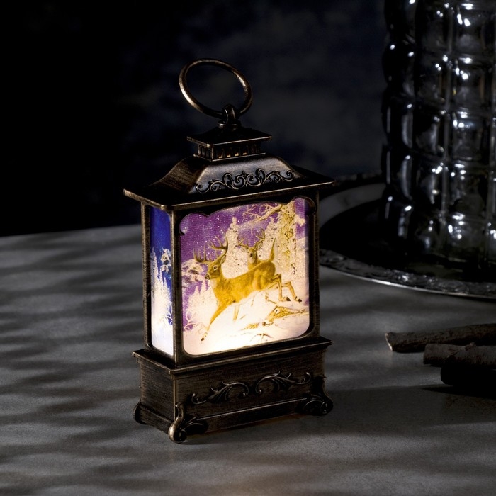 Светодиодная фигура «Олени в лесу» 7.6 × 13.5 × 3.2 см, пластик, батарейки AG13х3 (в комплекте), свечение тёплое белое Светодиодная фигура «Олени в лесу» 7.6 × 13.5 × 3.2 см, пластик, батарейки AG13х3 (в комплекте), свечение тёплое белое