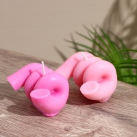 Свеча "Пружинка" 7,5х4х4 см, соевый воск МИКС Свеча "Пружинка" 7,5х4х4 см, соевый воск МИКС