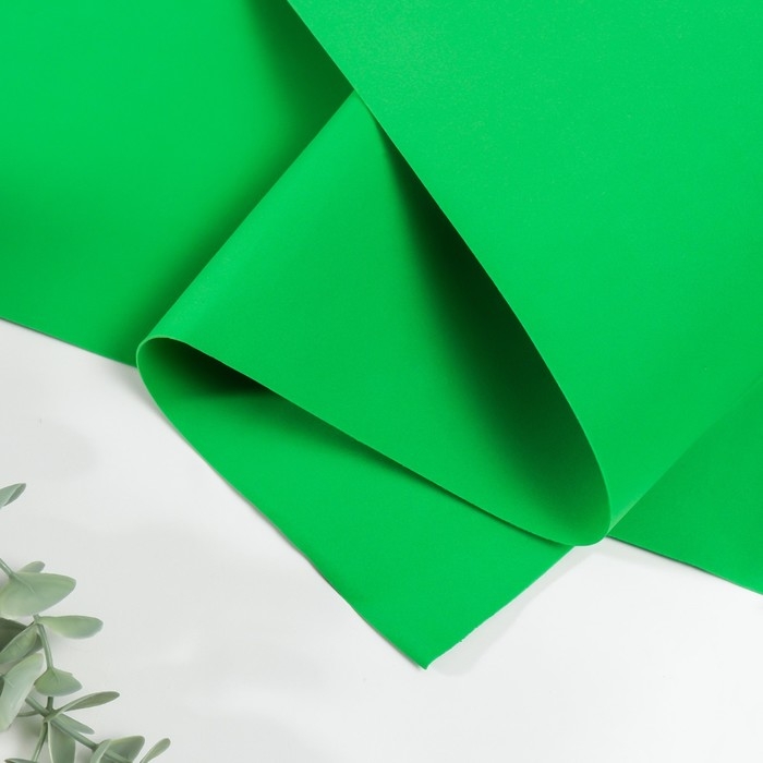 Фоамиран иранский, 0.8-1 мм, зелёный лайм, 60&times;70 см