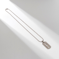 Кулон унисекс &laquo;Лезвие&raquo;, цвет серебро, 47 см