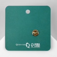 Значок &laquo;Графичные животные&raquo; панда, цвет чёрно-белый в золоте