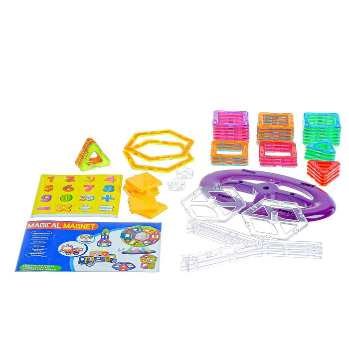 Конструктор магнитный «Магический магнит», 52 детали Конструктор магнитный «Магический магнит», 52 детали