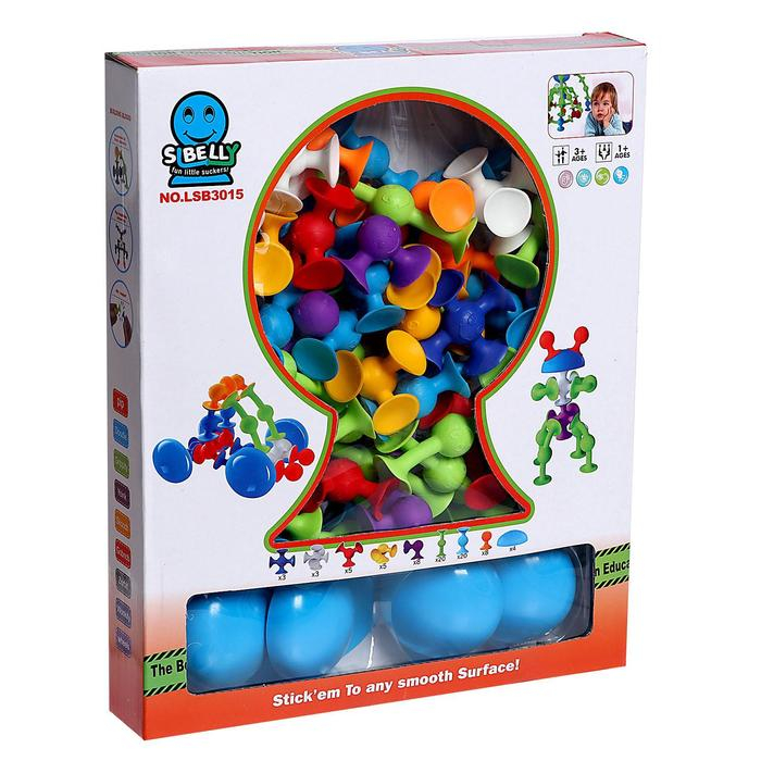 Конструктор &laquo;Забавные присоски&raquo;, 76 деталей