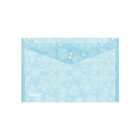 Папка-конверт на кнопке А4, 180 мкм, ErichKrause, Pastel Dots, глянцевая, полупрозрачная, с рисунком, МИКС