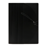 Папка на резинке А4, 24 отделения (разноцветные), чёрная Папка на резинке А4, 24 отделения (разноцветные), чёрная