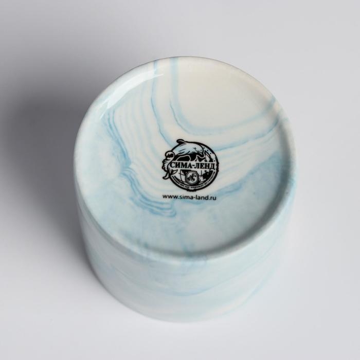 Горшок для цветов керамический с тиснением, кашпо &laquo;Геометрия&raquo;, 8 х 7,5 см