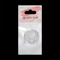 Новый год! Фигурки для дизайна ногтей &laquo;Снежинки&raquo;, цвет полупрозрачный