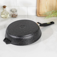 Сковорода &laquo;Гранит Star&raquo;, d=24 см, пластиковая ручка, антипригарное покрытие, тёмно-синий