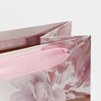 Пакет подарочный под бутылку, упаковка, &laquo;Нежность&raquo;, 13 х 36 х 10 см