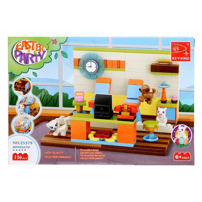 Конструктор «Весна. Кафе и зверята», 130 деталей Конструктор «Весна. Кафе и зверята», 130 деталей