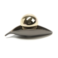 Ручка кнопка CAPPIO RK134 мебельная, цвет графит-золото Ручка кнопка CAPPIO RK134 мебельная, цвет графит-золото