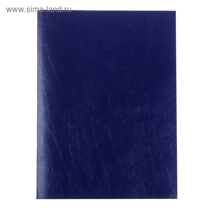 Тетрадь А4, 96 листов в клетку "Синяя", бумвинил, блок офсет