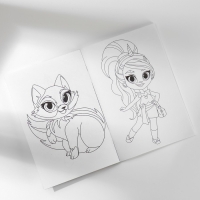 Подарочный набор блокнот-раскраска, трафарет, наклейки и восковые мелки «Для самой красивой принцессы» Подарочный набор блокнот-раскраска, трафарет, наклейки и восковые мелки «Для самой красивой принцессы»