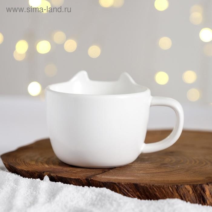 Набор &laquo;Счастье уже здесь&raquo;, кружка 200 мл, блюдечко 18х11