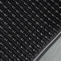 Накидка-массажёр на сиденье, 126&times;42 см, с поясничной опорой, черный