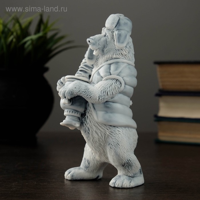 Сувенир "Медведь с самоваром" 14,5см