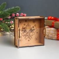 Новогодняя копилка с акрилом "Праздник" 12х12х4 см Новогодняя копилка с акрилом "Праздник" 12х12х4 см