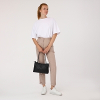 Сумка-шопер женская на молнии, цвет чёрный Сумка-шопер женская на молнии, цвет чёрный