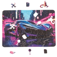 Пазл «Неон драйв» 20х29см, 116 деталей Пазл «Неон драйв» 20х29см, 116 деталей