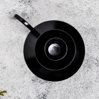 Подсвечник "Ретро" металл на 1 свечу, 10х4 см, чёрный муар