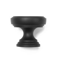 Ручка-кнопка CAPPIO PK322, d=30 мм, цвет черный, 8 шт.