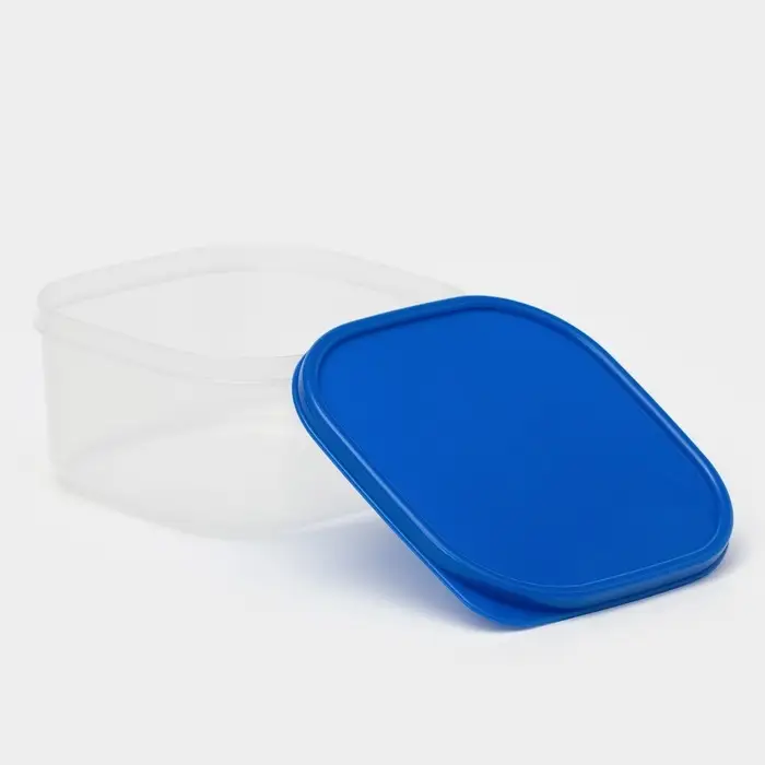 Контейнер квадратный Доляна, пищевой, 700 мл, цвет цвет синий