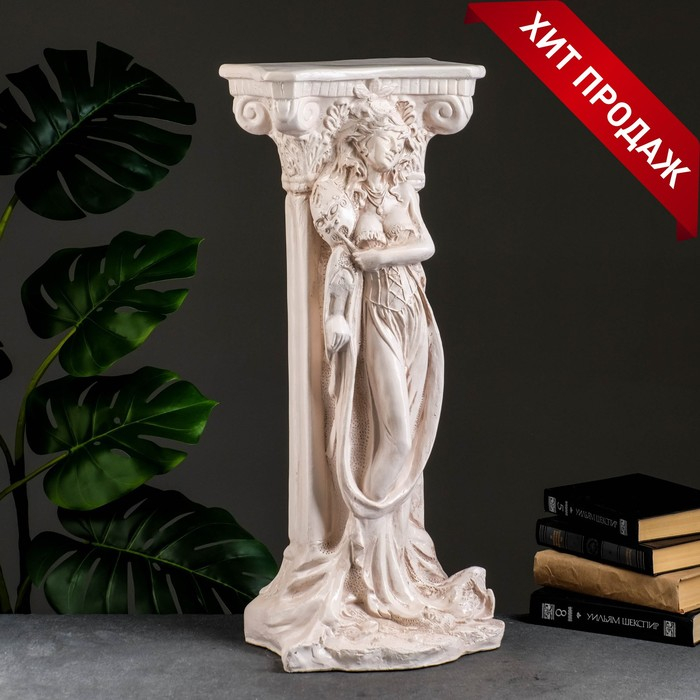 Колонна Колонна "С девушкой" состаренная 65см